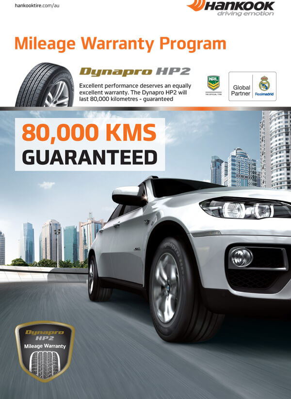 Dynapro HP2 (RA33) 80,000km Mileage Guarantee